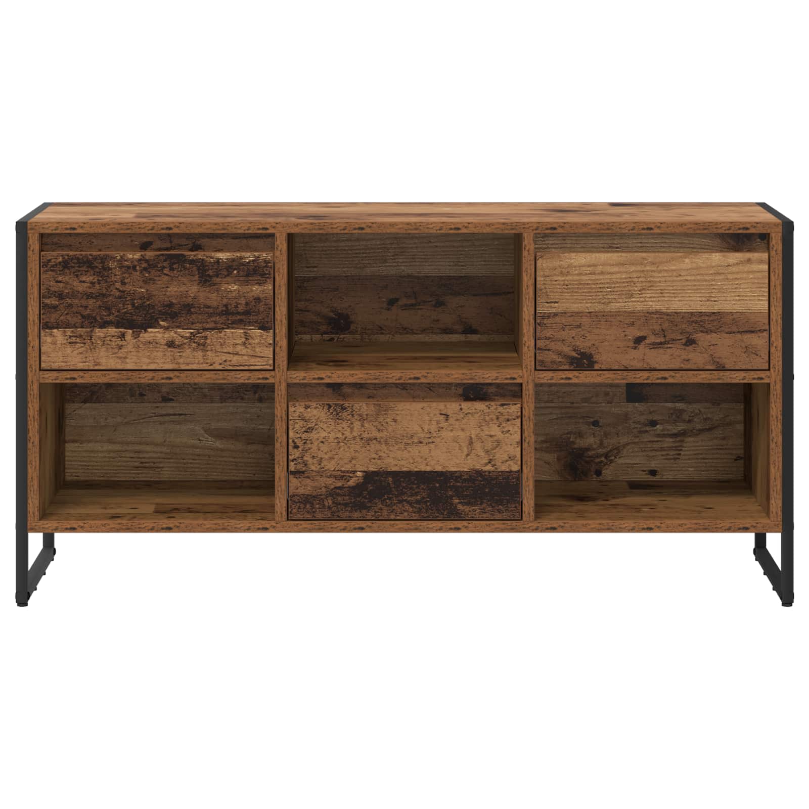 Televizní Skříň 100 X 36 X 49,5 Cm Staré Dřevo Kompozitní Dřevo