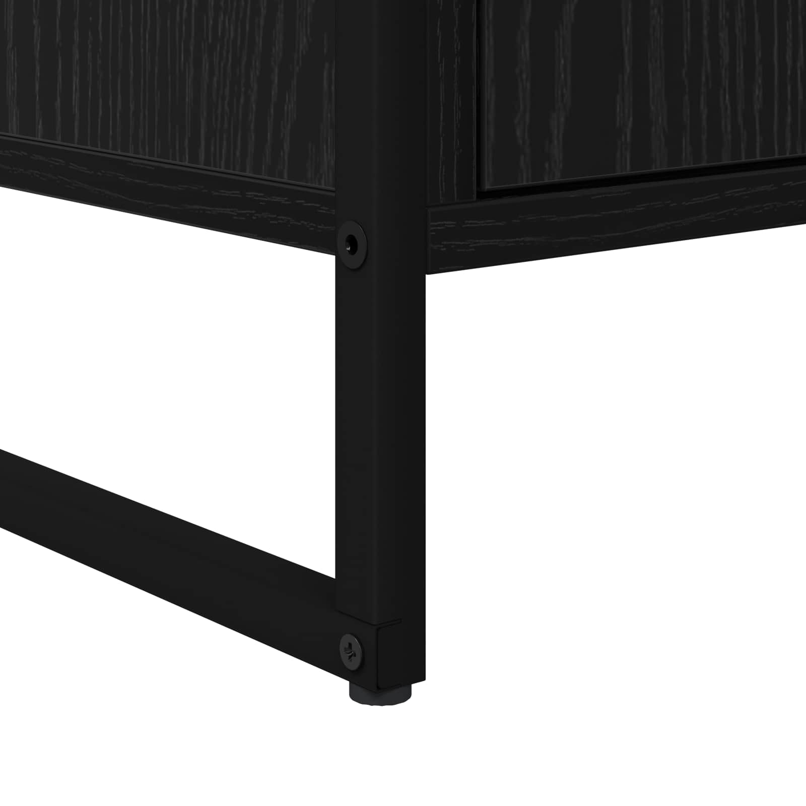 Televizní Skříň 140 X 36 X 49.5 Cm Černý Dub Kompozitní Dřevo