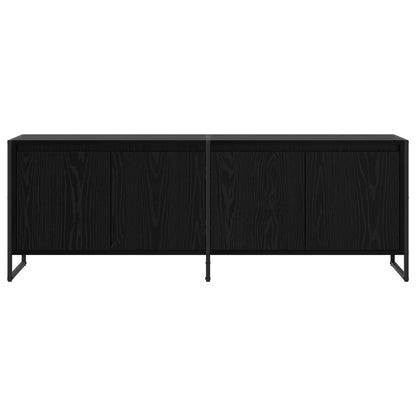 Televizní Skříň 140 X 36 X 49.5 Cm Černý Dub Kompozitní Dřevo