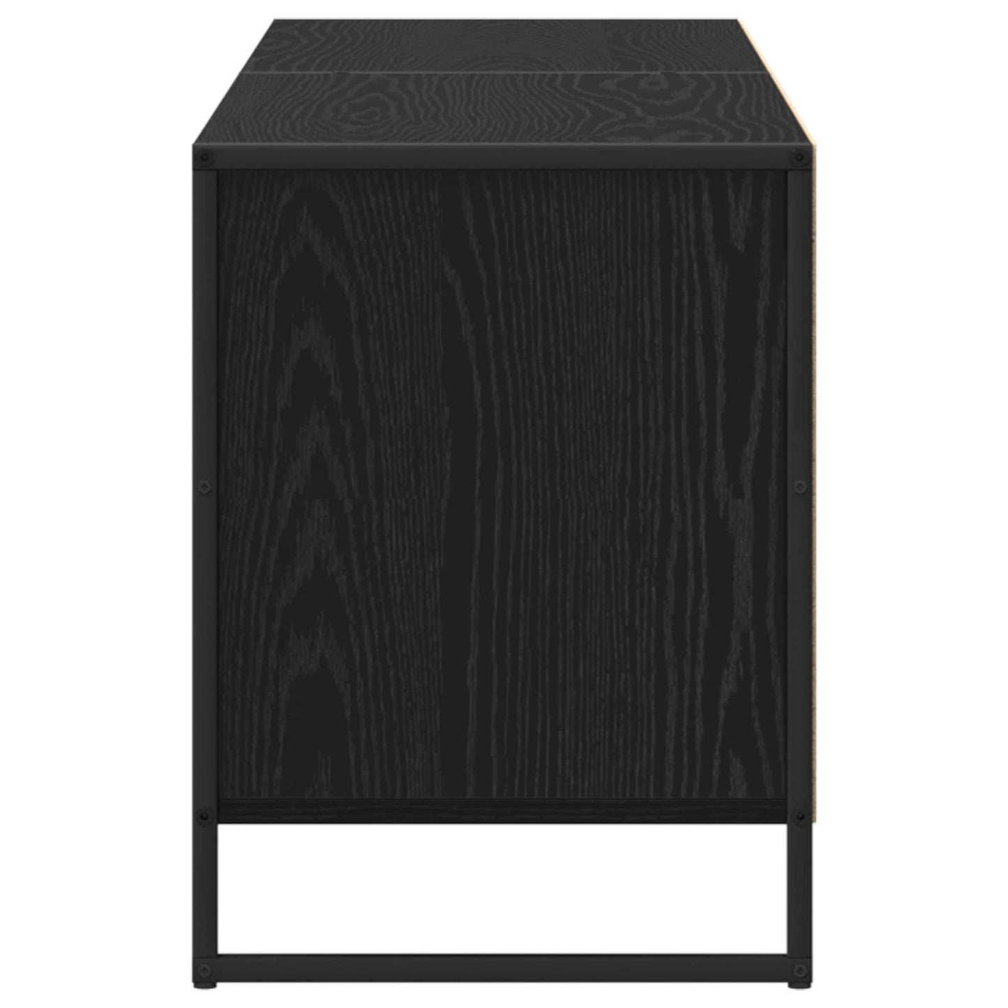 Televizní Skříň 140 X 36 X 49.5 Cm Černý Dub Kompozitní Dřevo