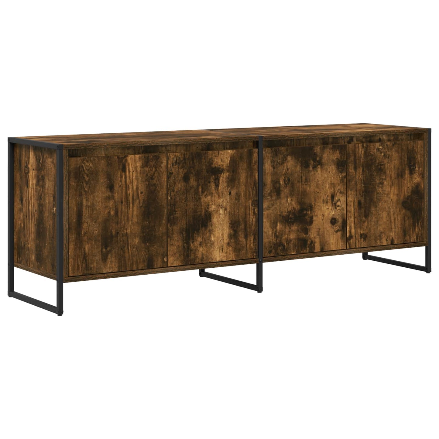 Televizní Skříň 140 X 36 X 49.5 Cm Kouřový Dub Kompozitní Dřevo