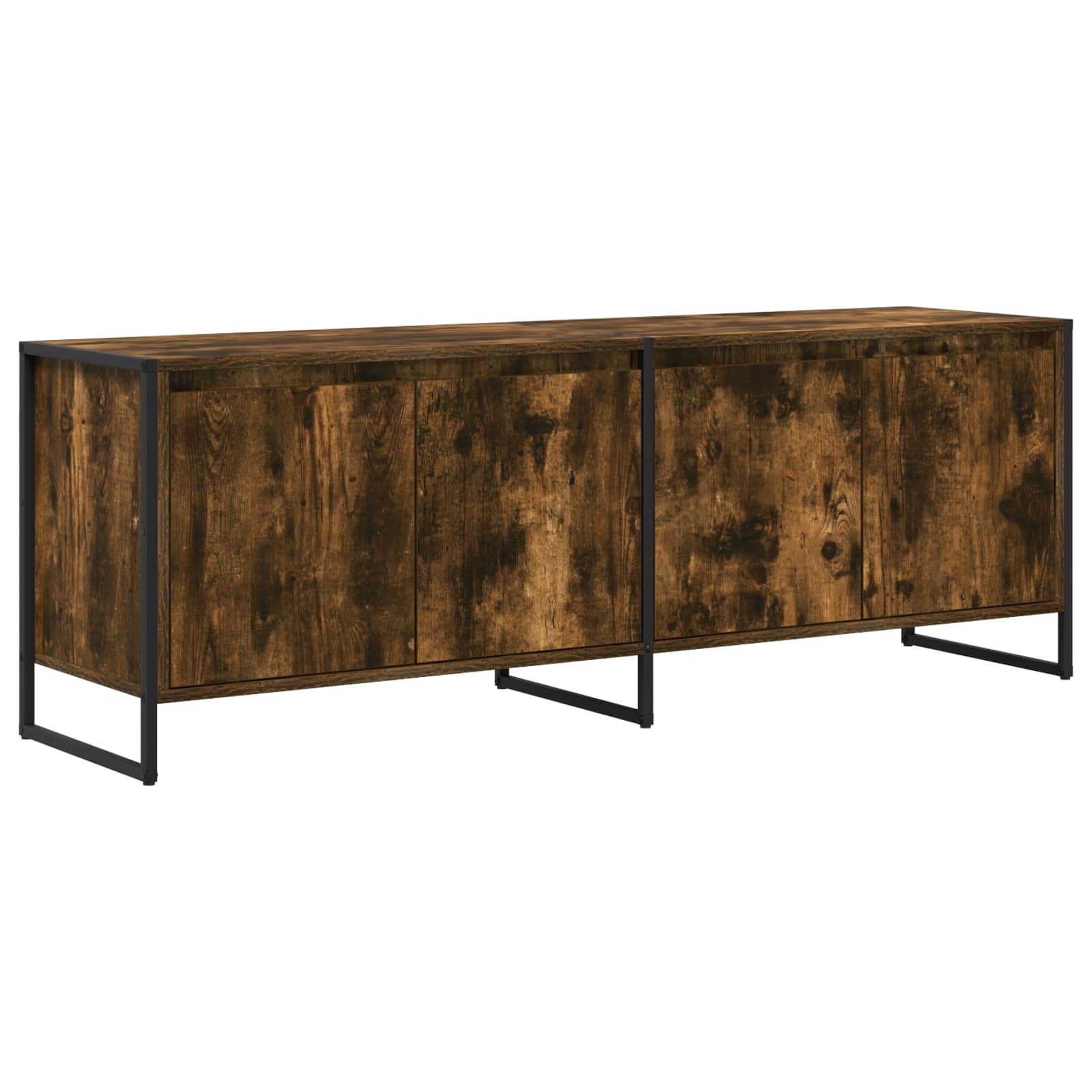 Televizní Skříň 140 X 36 X 49.5 Cm Kouřový Dub Kompozitní Dřevo