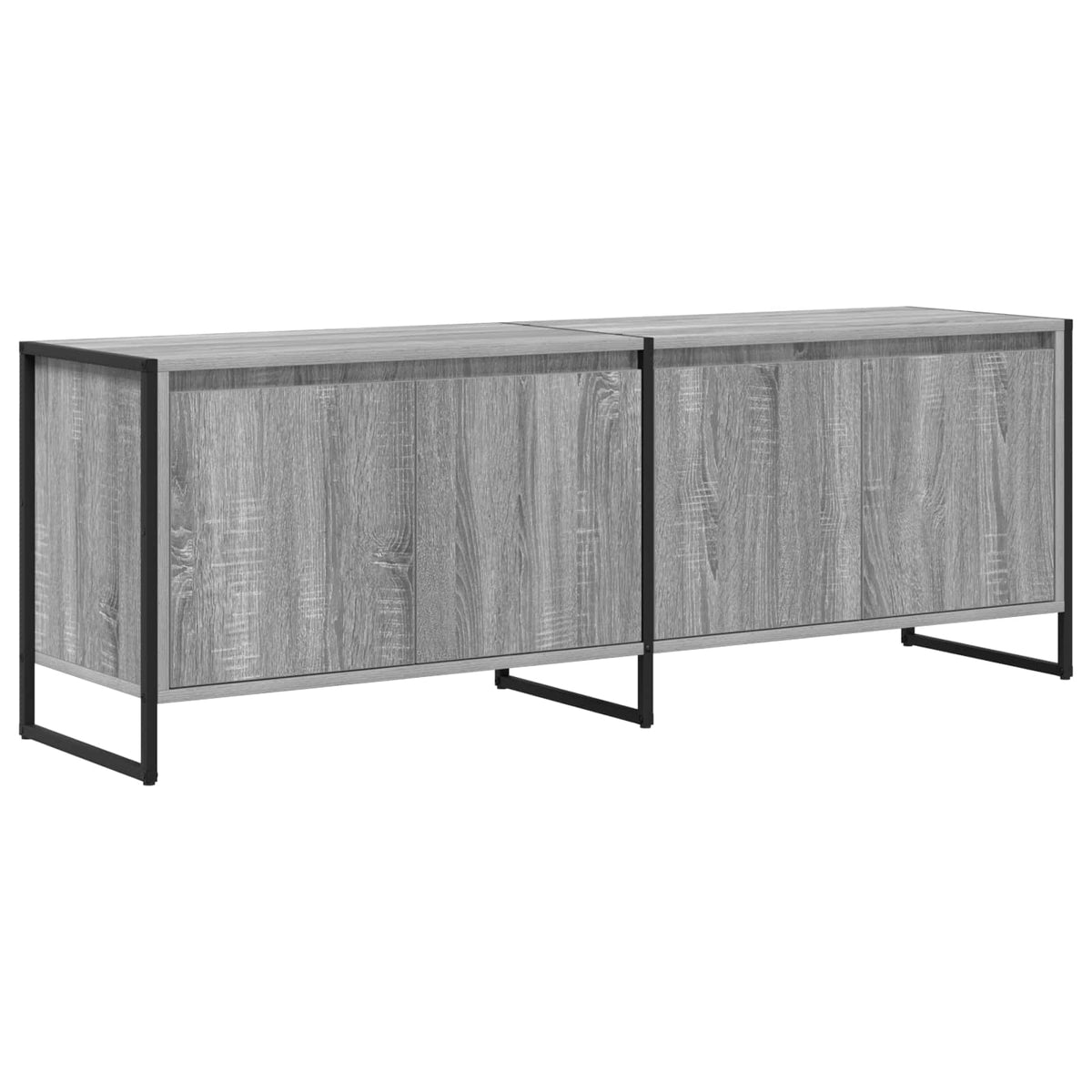 Televizní Skříň 140 X 36 X 49.5 Cm Šedá Sonoma Kompozitní Dřevo