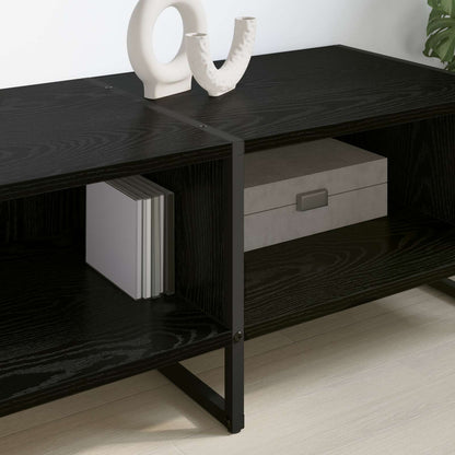 Televizní Skříň 170.5 X 36 X 30.5 Cm Černý Dub Kompozitní Dřevo
