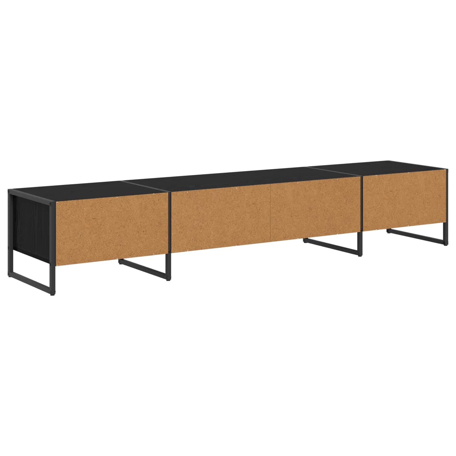 Televizní Skříň 170.5 X 36 X 30.5 Cm Černý Dub Kompozitní Dřevo