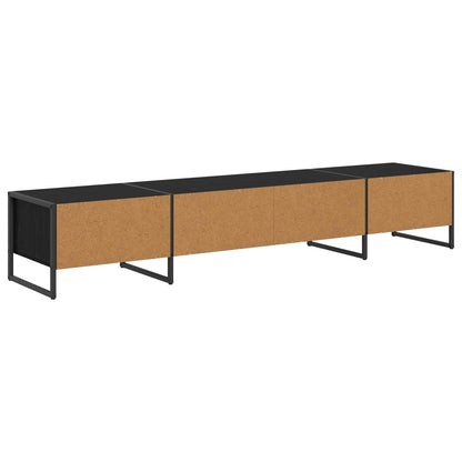 Televizní Skříň 170.5 X 36 X 30.5 Cm Černý Dub Kompozitní Dřevo