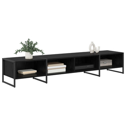 Televizní Skříň 170.5 X 36 X 30.5 Cm Černý Dub Kompozitní Dřevo