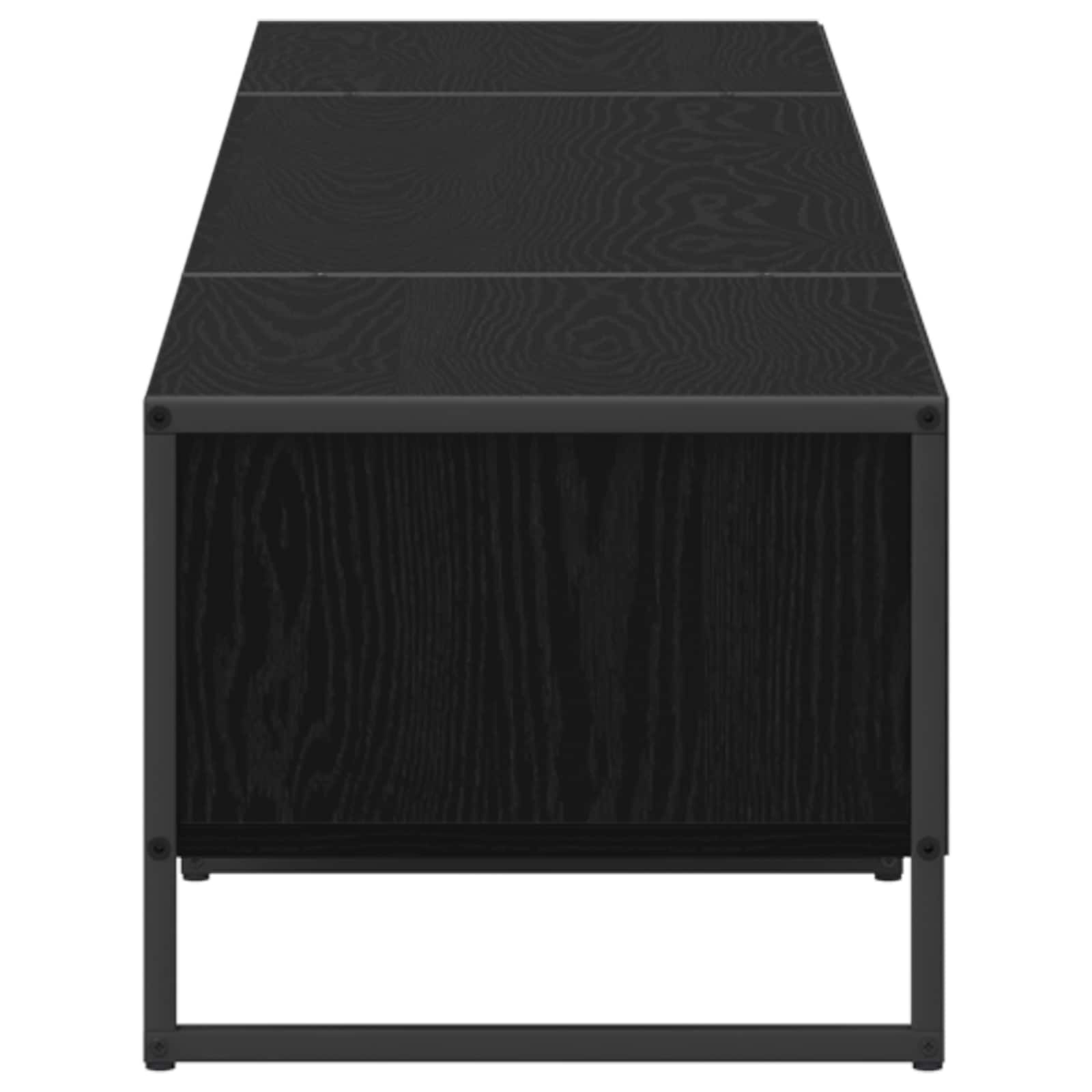 Televizní Skříň 170.5 X 36 X 30.5 Cm Černý Dub Kompozitní Dřevo