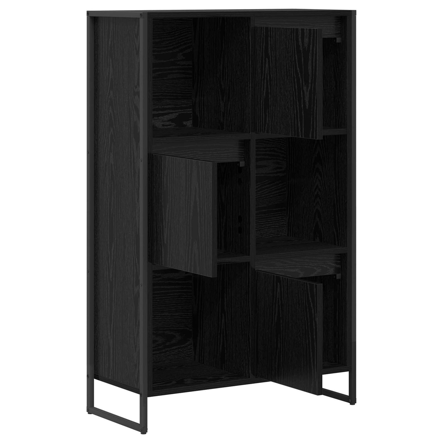 Knihovna 68 X 30 X 108.5 Cm Kompozitní Dřevo Černý Dub