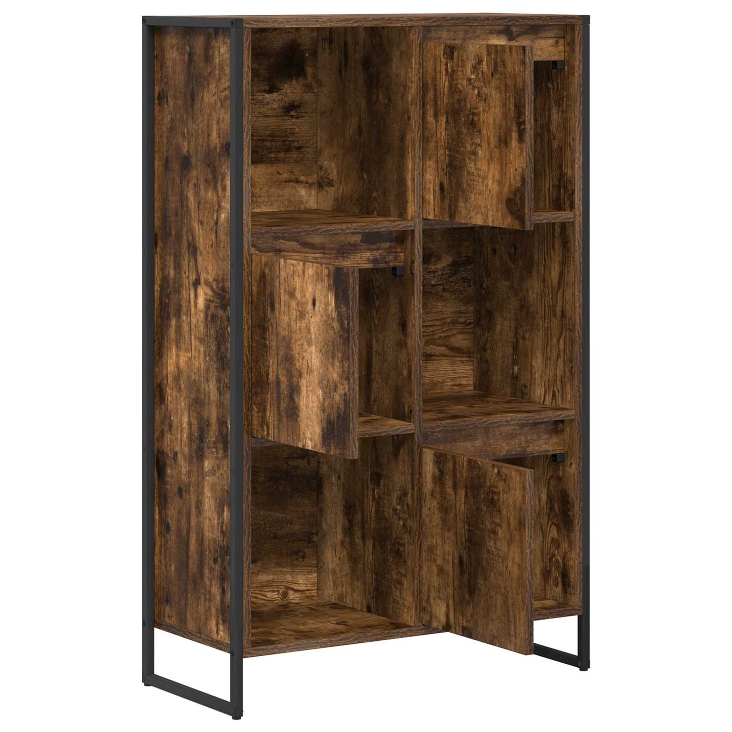 Knihovna 68 X 30 X 108.5 Cm Kompozitní Dřevo Kouřový Dub