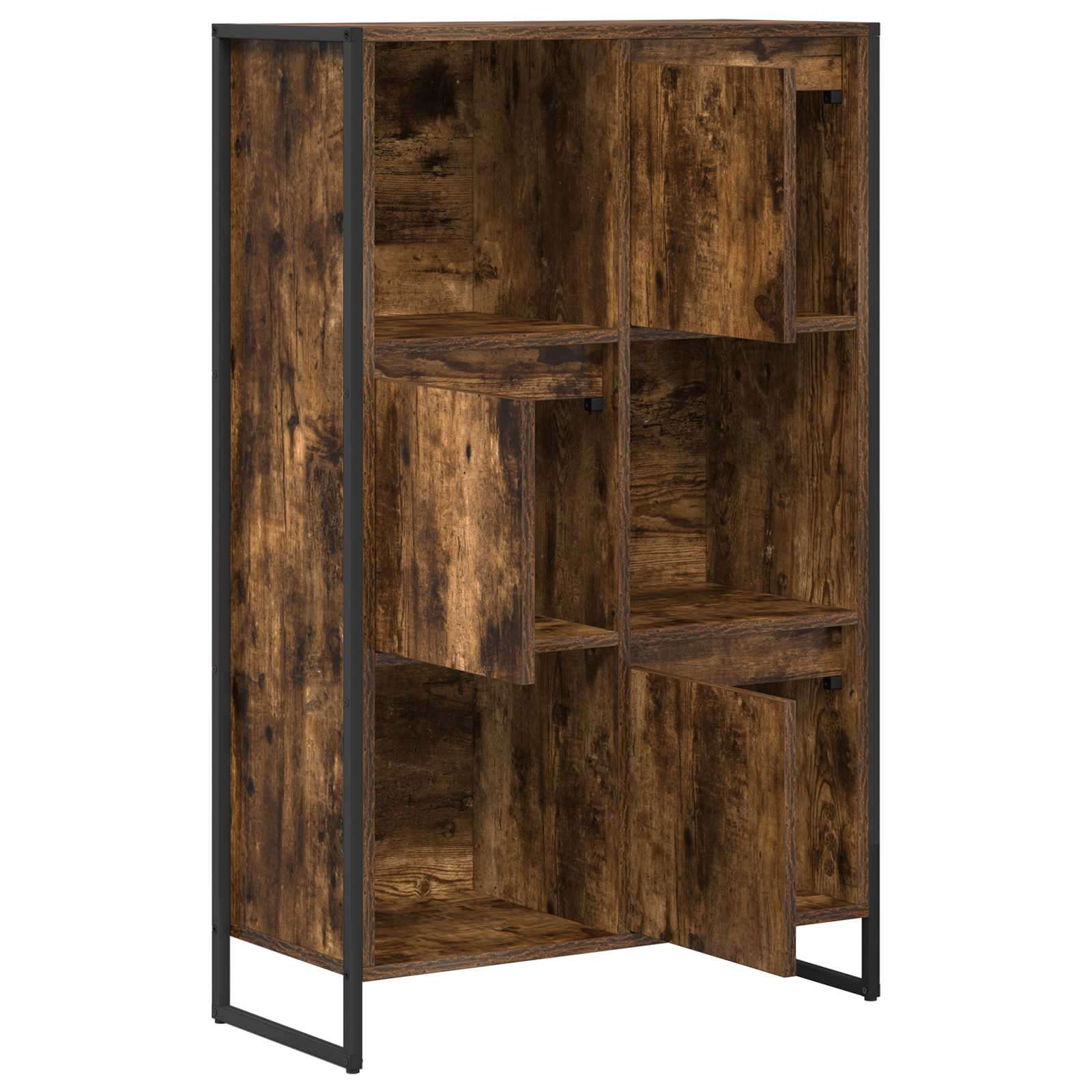 Knihovna 68 X 30 X 108.5 Cm Kompozitní Dřevo Kouřový Dub