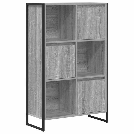 Knihovna 68 X 30 X 108.5 Cm Kompozitní Dřevo Šedá Sonoma