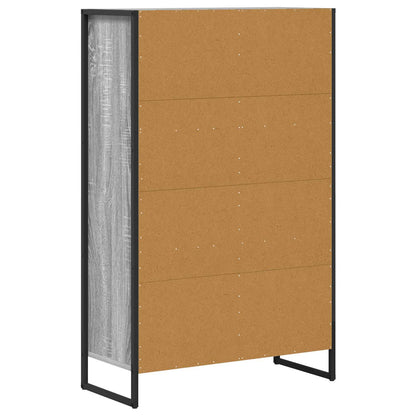 Knihovna 68 X 30 X 108.5 Cm Kompozitní Dřevo Šedá Sonoma
