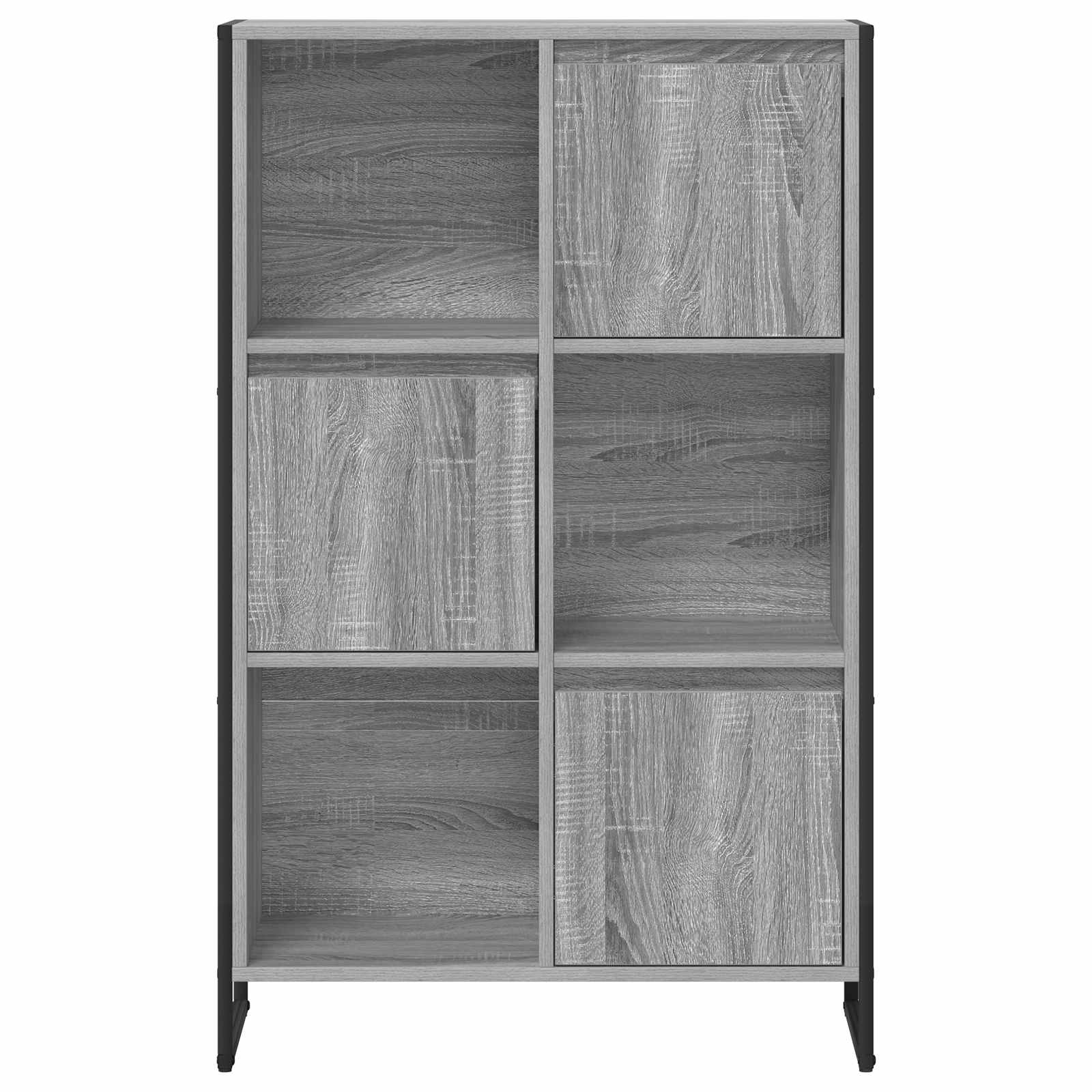 Knihovna 68 X 30 X 108.5 Cm Kompozitní Dřevo Šedá Sonoma