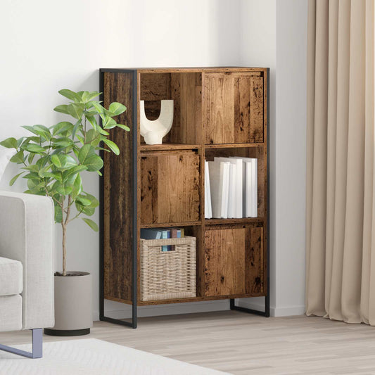 Knihovna 68 X 30 X 108.5 Cm Kompozitní Dřevo Staré Dřevo