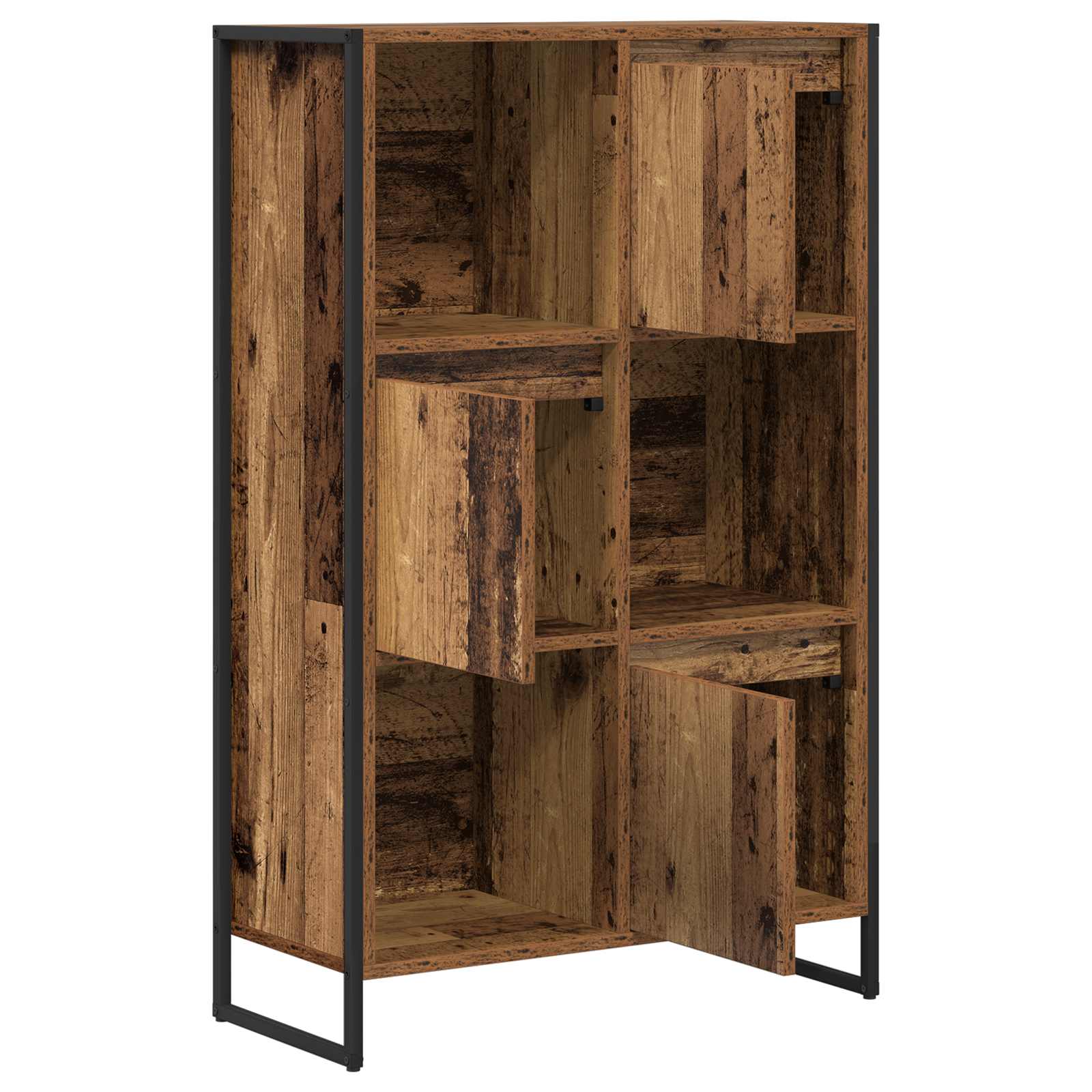 Knihovna 68 X 30 X 108.5 Cm Kompozitní Dřevo Staré Dřevo