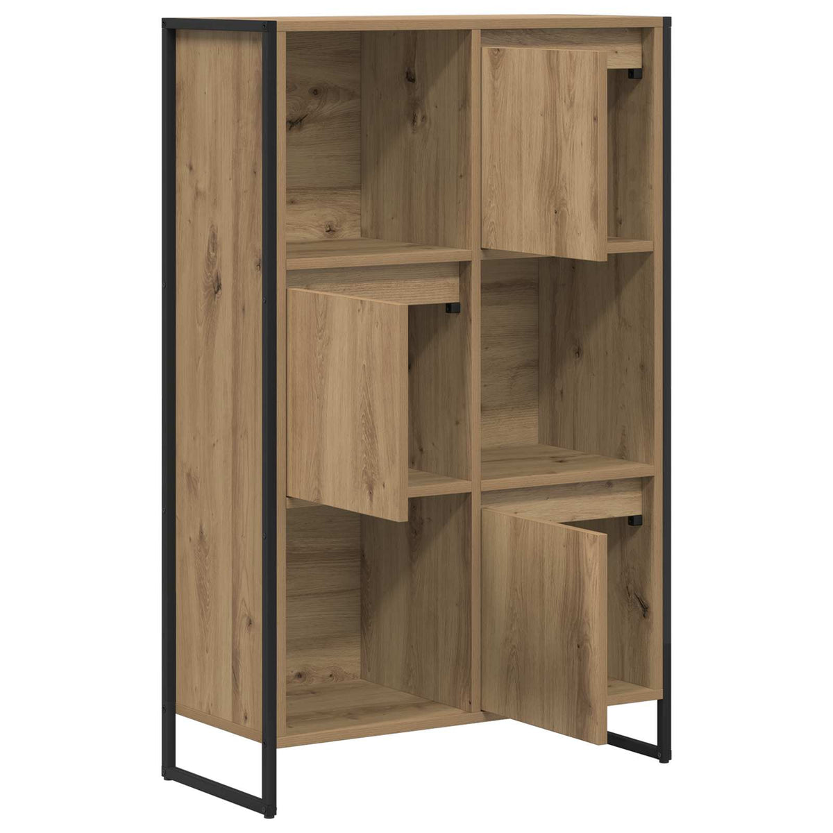 Knihovna 68 X 30 X 108.5 Cm Kompozitní Dřevo Umělecký Dub