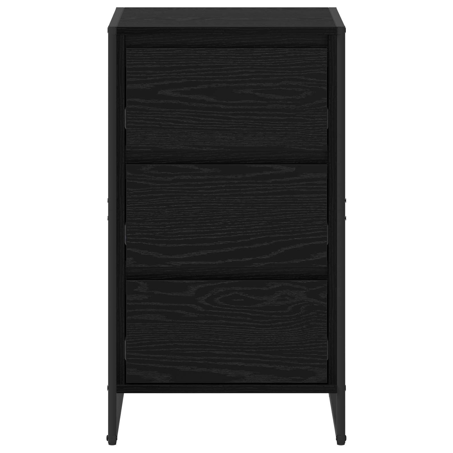 Servírovací Skříň Černý Dub 42 X 36 X 75.5 Cm Kompozitní Dřevo