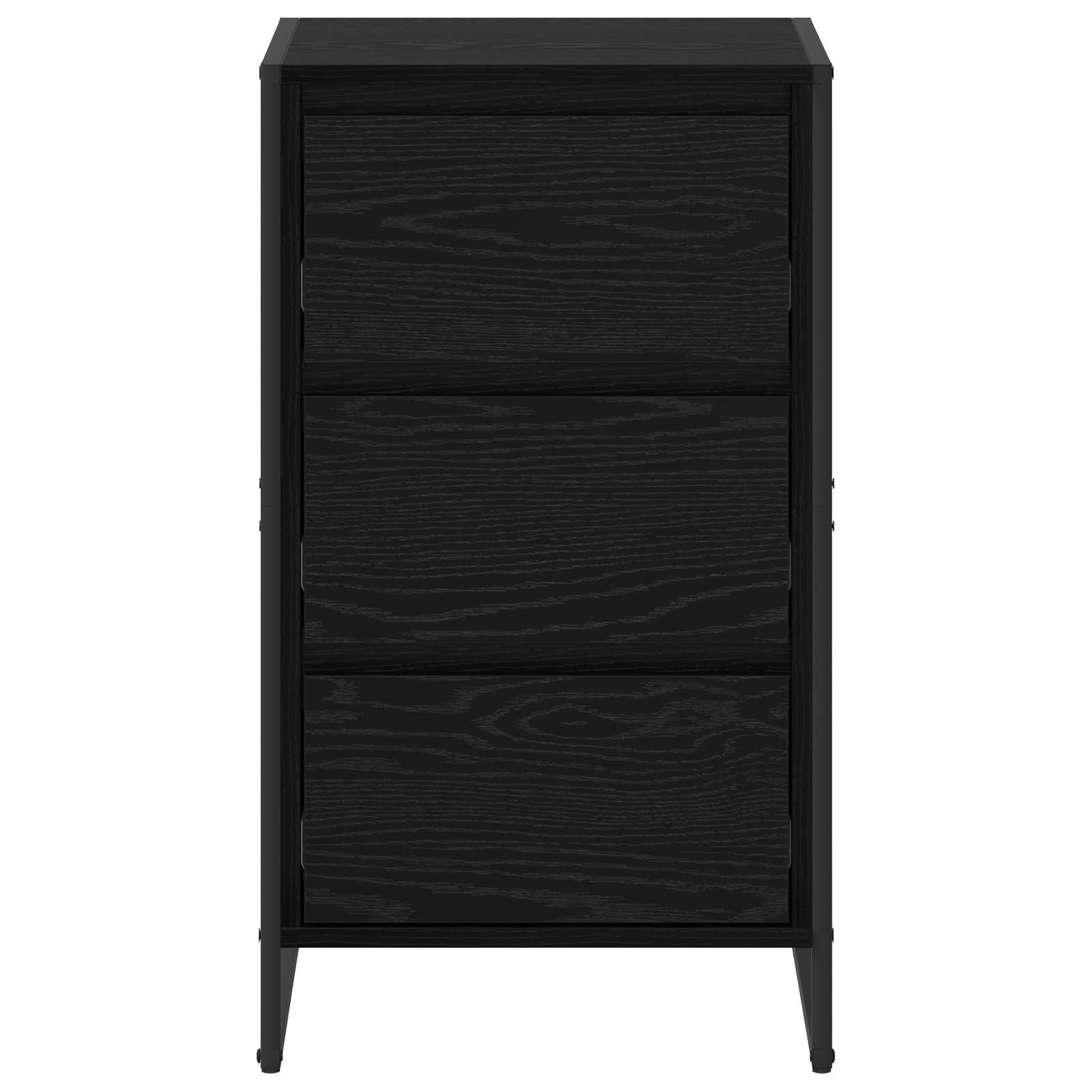 Servírovací Skříň Černý Dub 42 X 36 X 75.5 Cm Kompozitní Dřevo