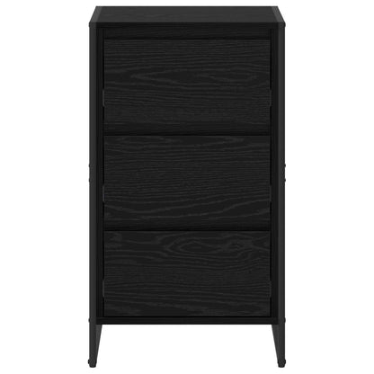 Servírovací Skříň Černý Dub 42 X 36 X 75.5 Cm Kompozitní Dřevo