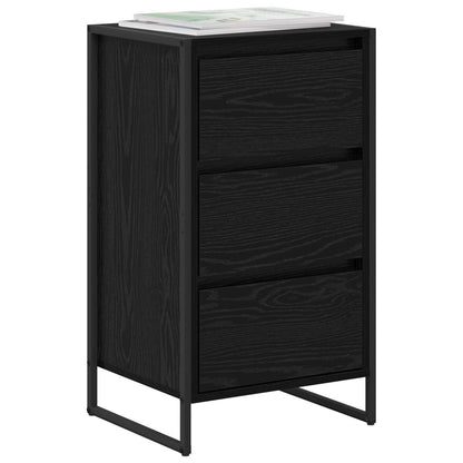 Servírovací Skříň Černý Dub 42 X 36 X 75.5 Cm Kompozitní Dřevo