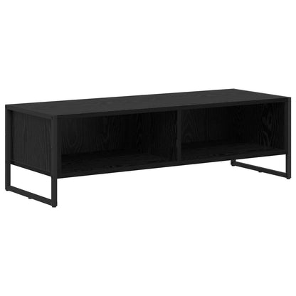 Televizní Skříň 100 X 36.5 X 30.5 Cm Černý Dub Kompozitní Dřevo