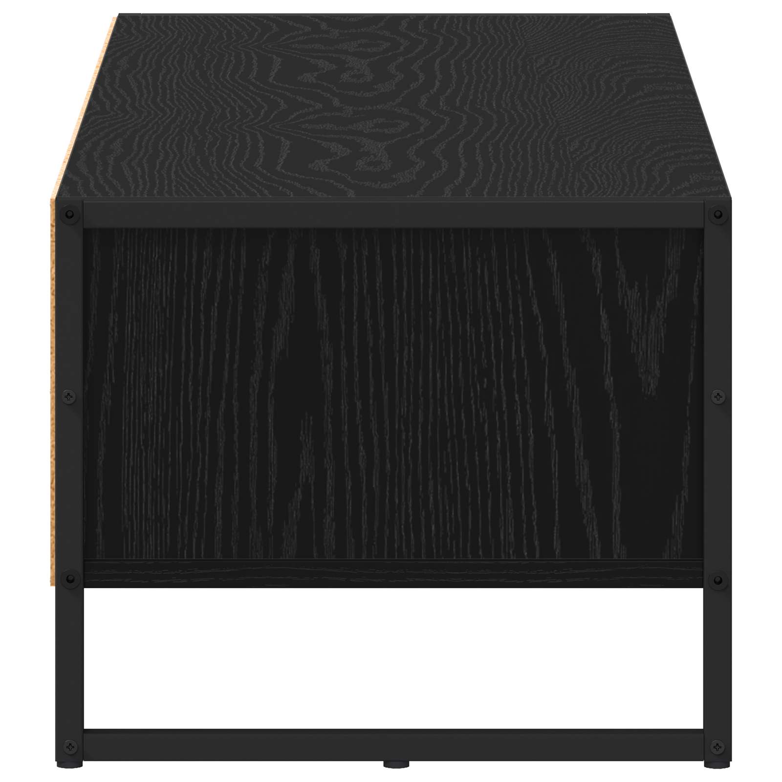 Televizní Skříň 100 X 36.5 X 30.5 Cm Černý Dub Kompozitní Dřevo
