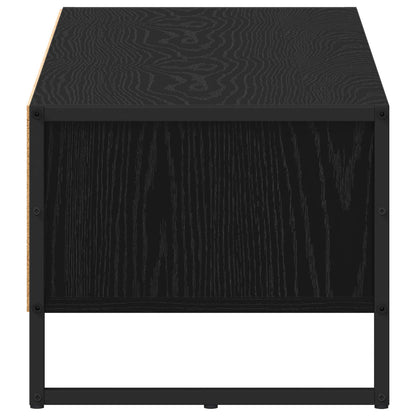 Televizní Skříň 100 X 36.5 X 30.5 Cm Černý Dub Kompozitní Dřevo