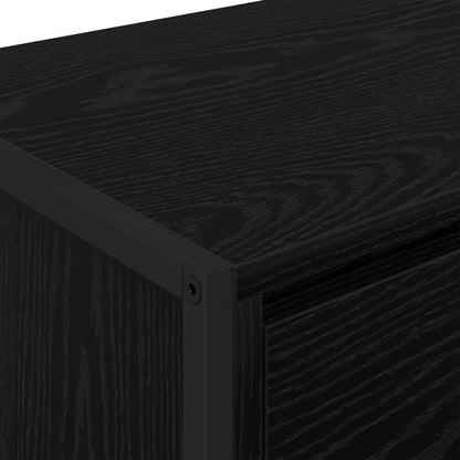 Televizní Skříň 100 X 36 X 49,5 Cm Černý Dub Kompozitní Dřevo