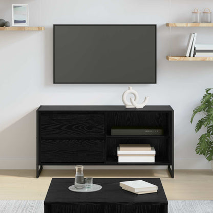 Televizní Skříň 100 X 36 X 49,5 Cm Černý Dub Kompozitní Dřevo