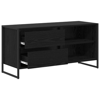 Televizní Skříň 100 X 36 X 49,5 Cm Černý Dub Kompozitní Dřevo