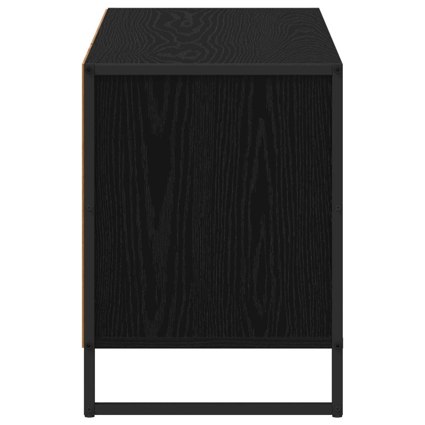 Televizní Skříň 100 X 36 X 49,5 Cm Černý Dub Kompozitní Dřevo
