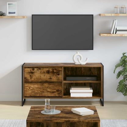 Televizní Skříň 100 X 36 X 49,5 Cm Kouřový Dub Kompozitní Dřevo