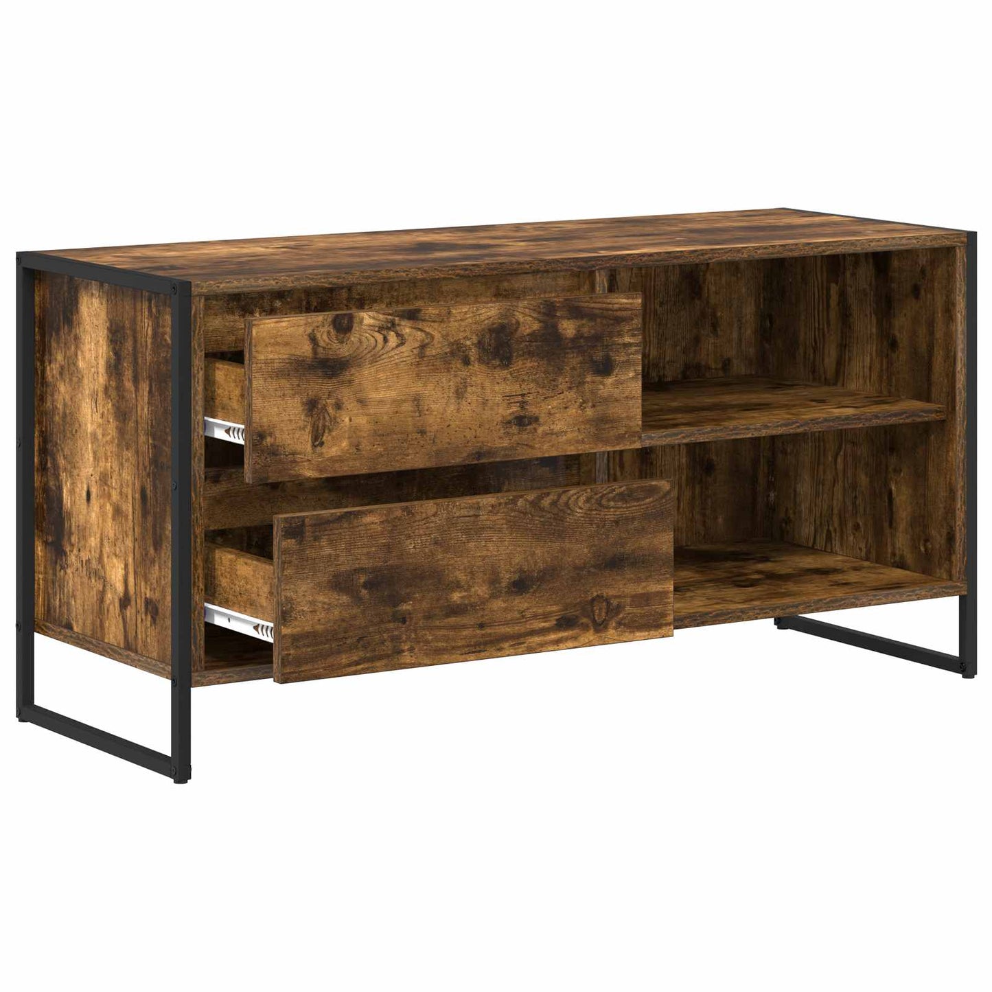Televizní Skříň 100 X 36 X 49,5 Cm Kouřový Dub Kompozitní Dřevo