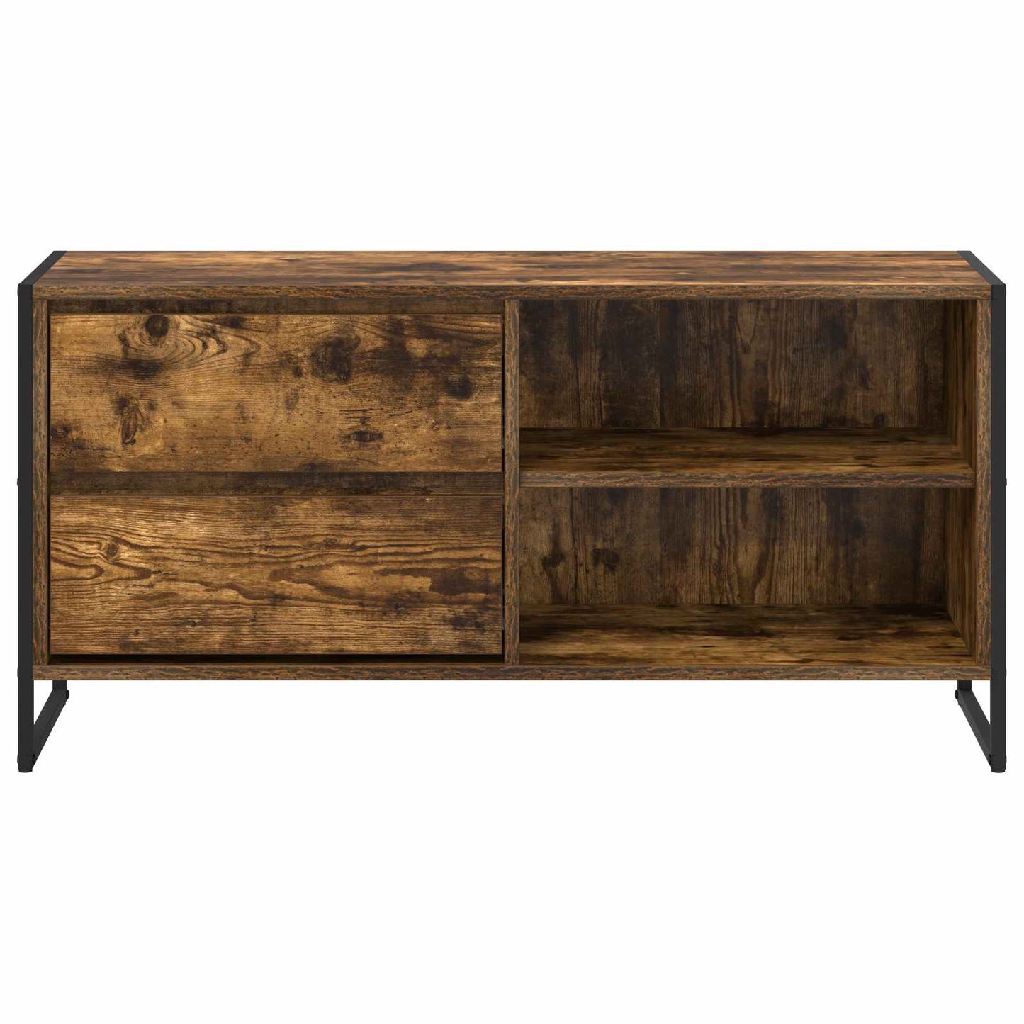 Televizní Skříň 100 X 36 X 49,5 Cm Kouřový Dub Kompozitní Dřevo