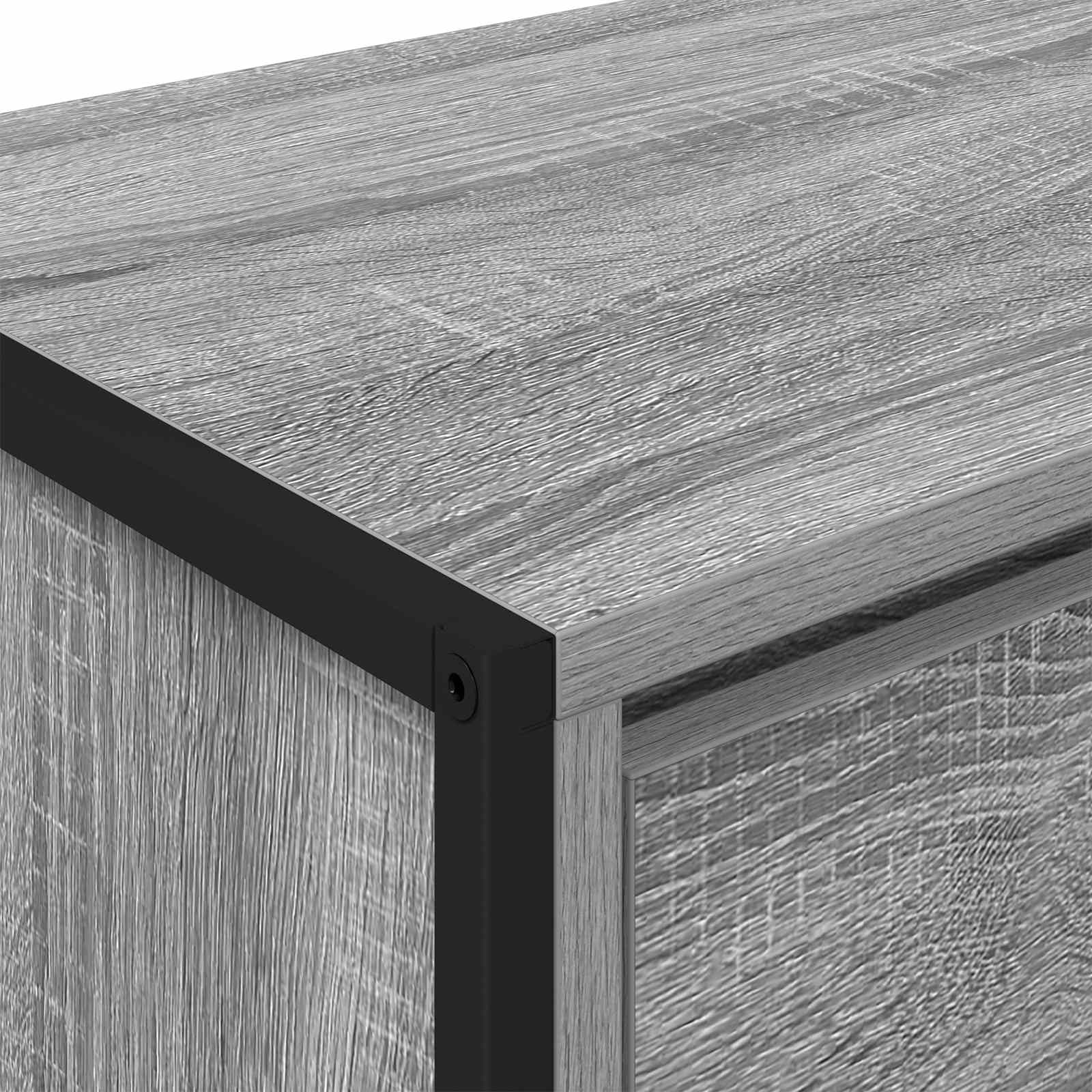 Televizní Skříň 100 X 36 X 49,5 Cm Šedá Sonoma Kompozitní Dřevo