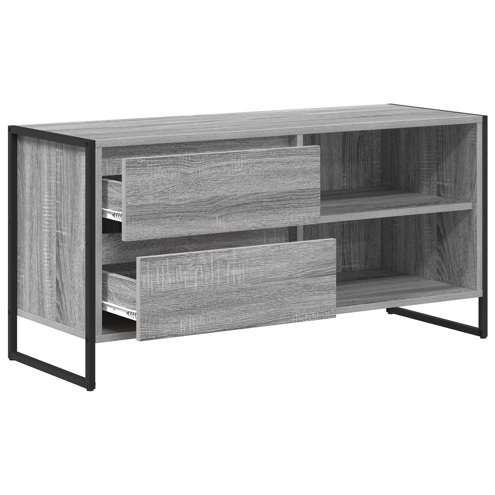 Televizní Skříň 100 X 36 X 49,5 Cm Šedá Sonoma Kompozitní Dřevo