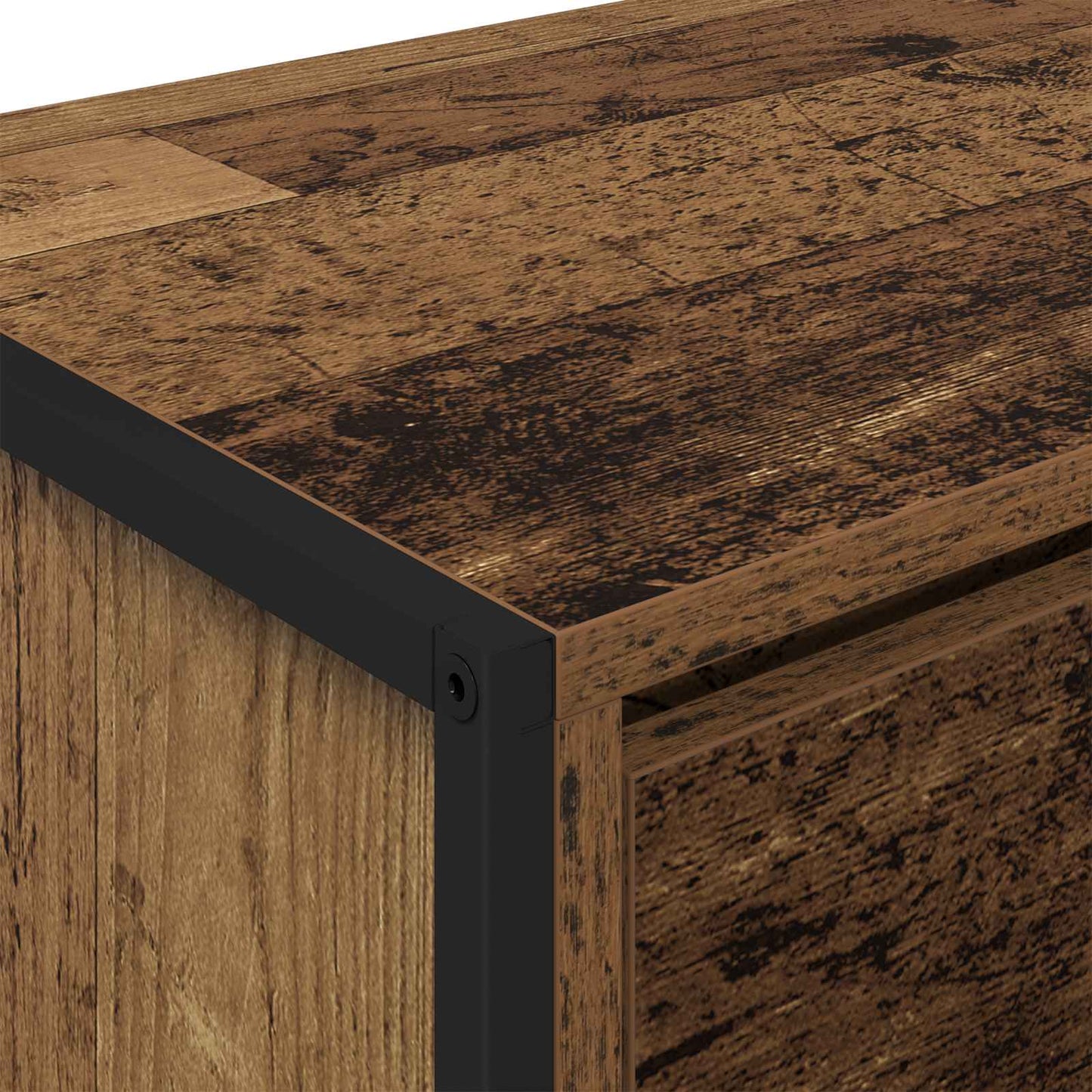 Televizní Skříň 100 X 36 X 49,5 Cm Staré Dřevo Kompozitní Dřevo