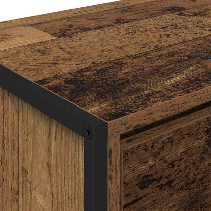 Televizní Skříň 100 X 36 X 49,5 Cm Staré Dřevo Kompozitní Dřevo
