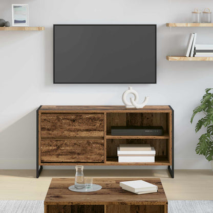 Televizní Skříň 100 X 36 X 49,5 Cm Staré Dřevo Kompozitní Dřevo