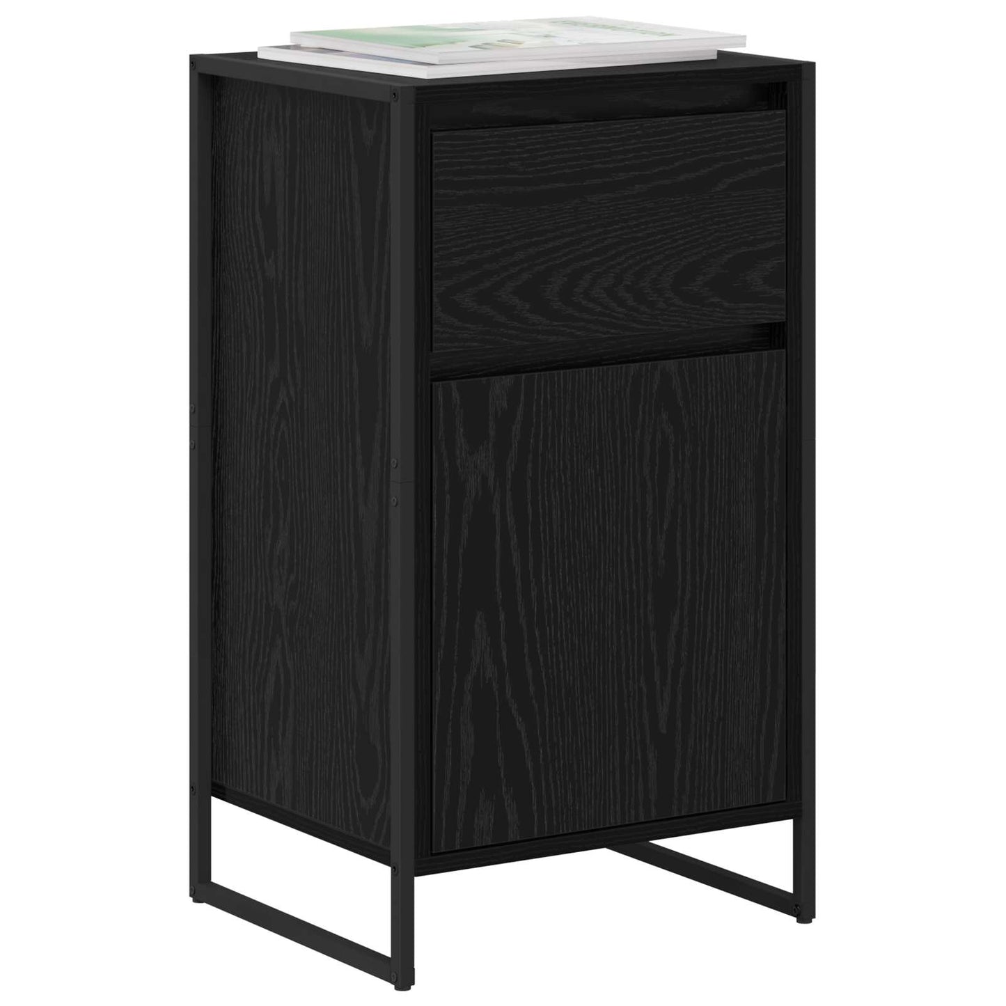 Servírovací Skříň Černý Dub 43 X 36 X 75,5 Cm Kompozitní Dřevo