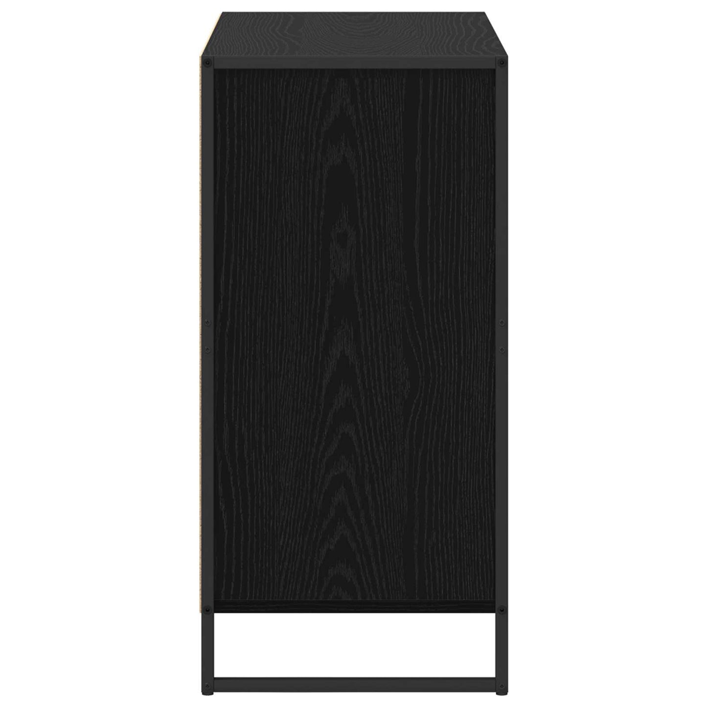 Servírovací Skříň Černý Dub 79 X 36 X 75.5 Cm Kompozitní Dřevo