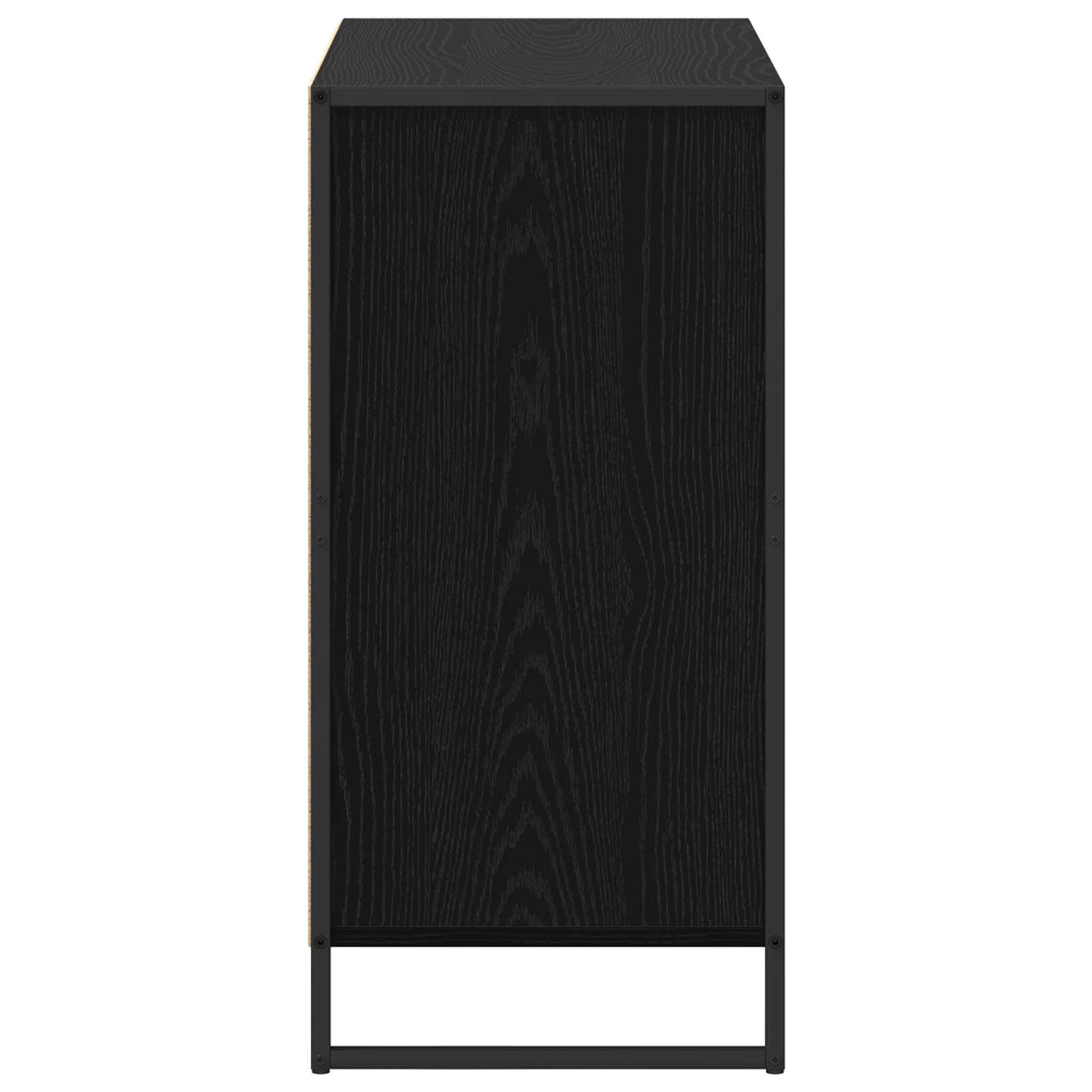 Servírovací Skříň Černý Dub 79 X 36 X 75.5 Cm Kompozitní Dřevo