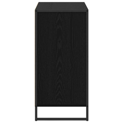 Servírovací Skříň Černý Dub 79 X 36 X 75.5 Cm Kompozitní Dřevo
