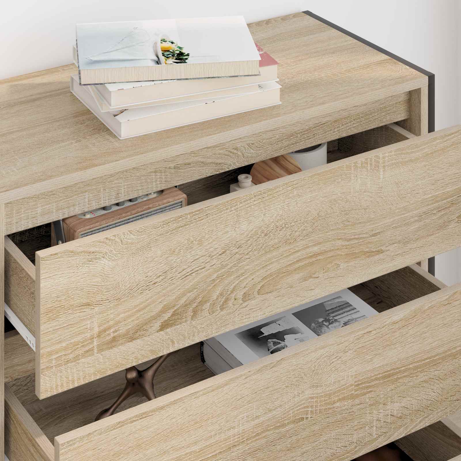 Servírovací Skříň Sonoma 79 X 36 X 75.5 Cm Kompozitní Dřevo