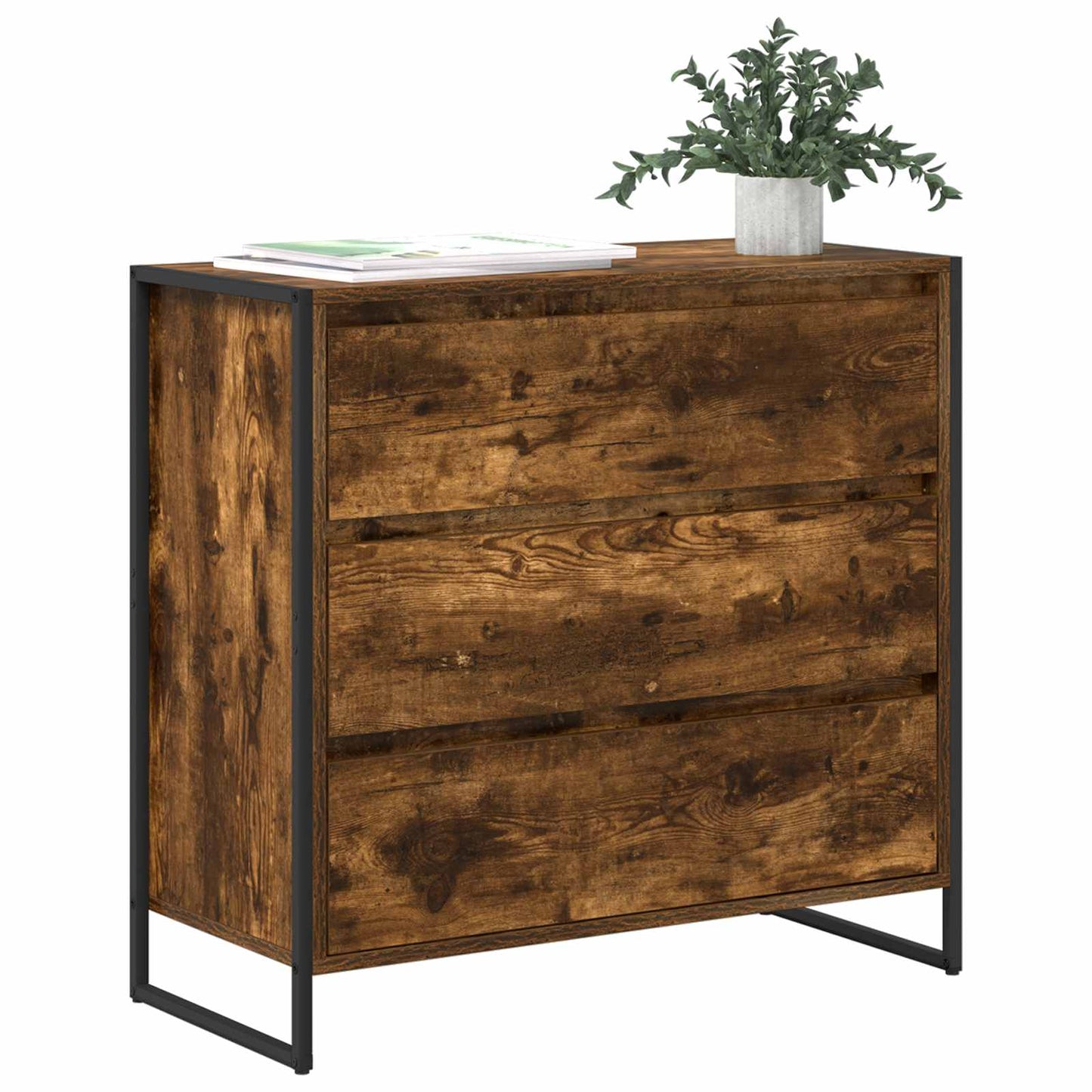 Servírovací Skříň Kouřový Dub 79 X 36 X 75.5 Cm
