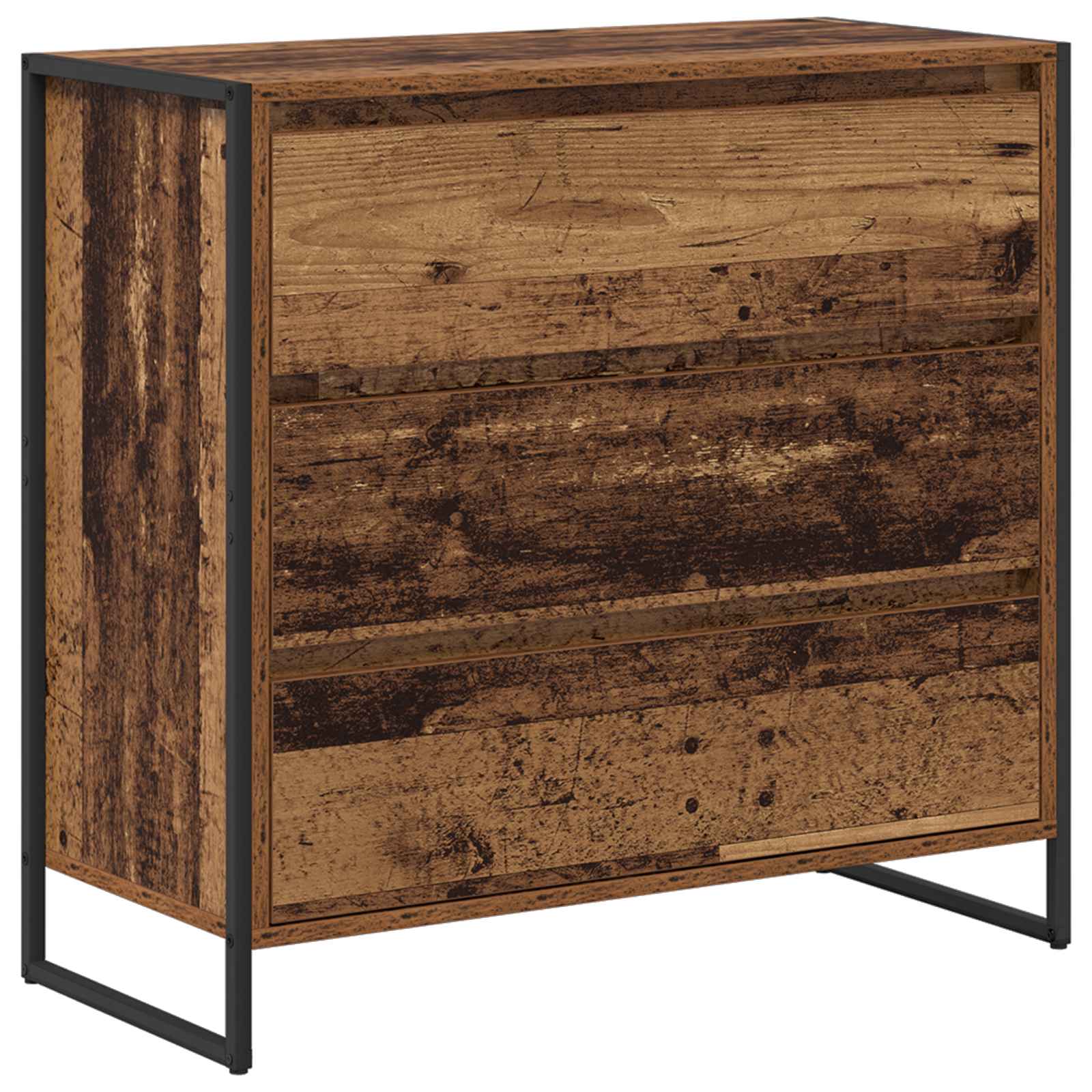 Servírovací Skříň Staré Dřevo 79 X 36 X 75.5 Cm