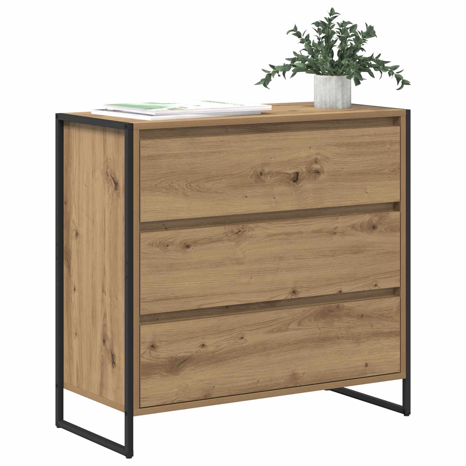 Servírovací Skříň Umělecký Dub 79 X 36 X 75.5 Cm