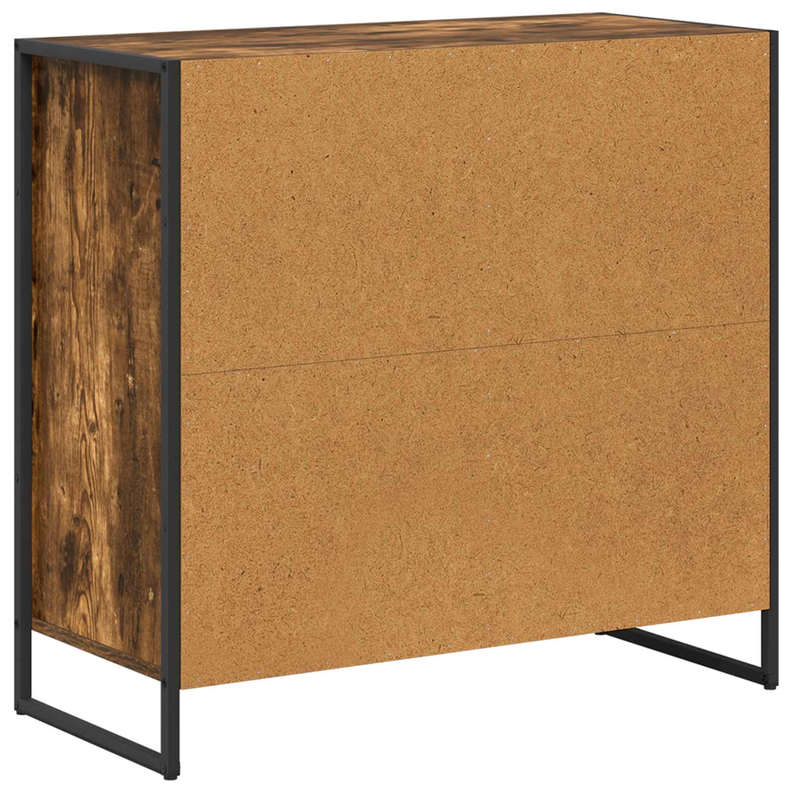 Boční Skříňka Kouřový Dub 79 X 36 X 75 Cm Kompozitní Dřevo