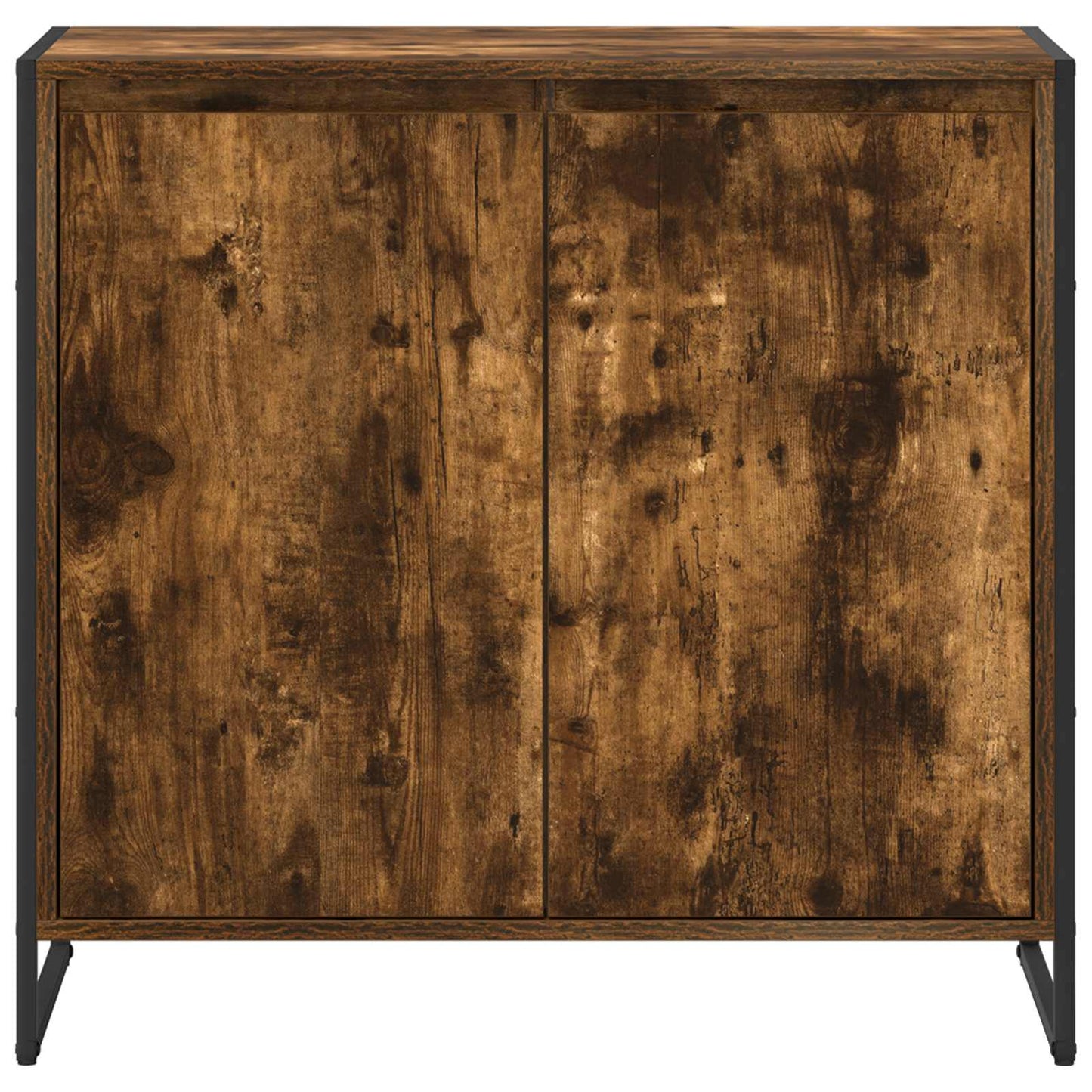 Boční Skříňka Kouřový Dub 79 X 36 X 75 Cm Kompozitní Dřevo
